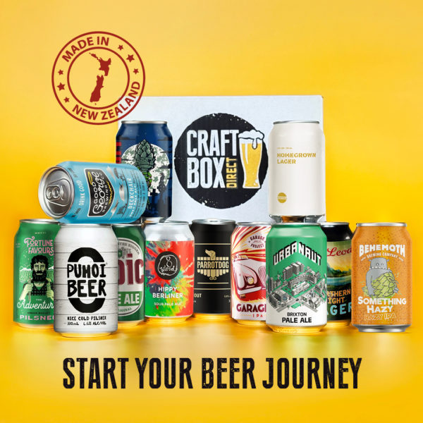 New Zealand Craft Beer Starter Box - 12 different kiwi beers from all the top breweries